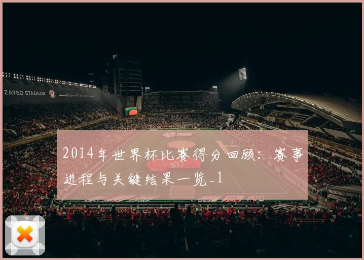 2014年世界杯比赛得分回顾:赛事进程与关键结果一览_1